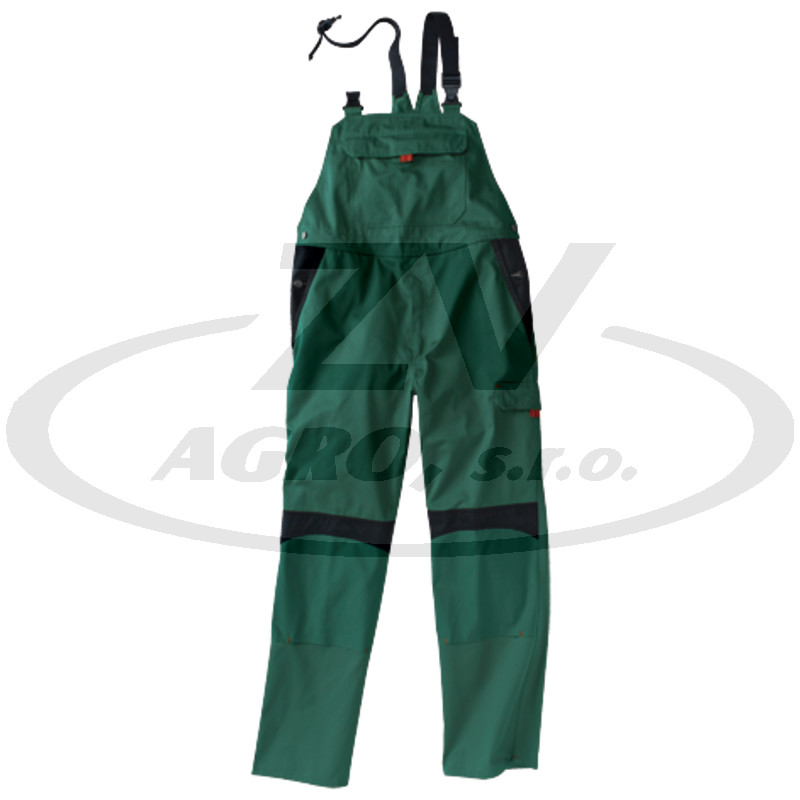 Laclové kalhoty mechově zelená/černá, vel. 46