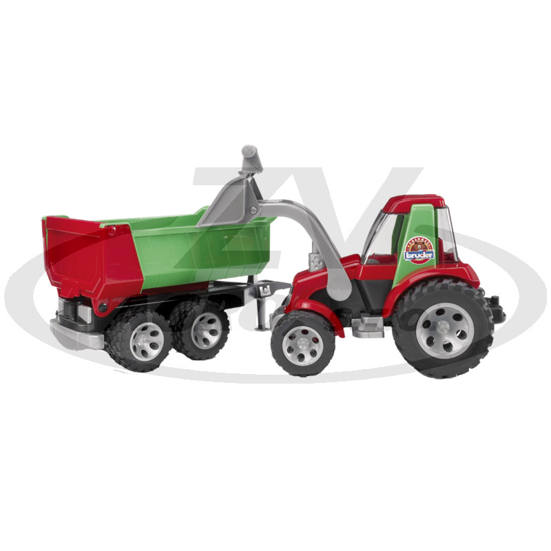 Traktor - S čelním nakladačem a sklápěcím přívěsem